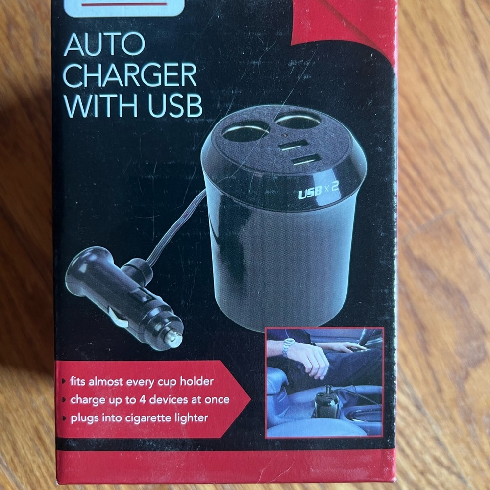 Auto USB Charger - Black